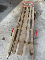 Luge, Enlèvement, Frein, Utilisé, Bois