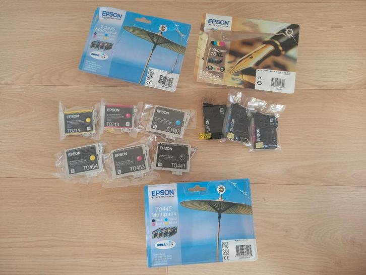 Lot de 13 cartouches d'encre EPSON T0441 T0452 T0453 T0454, Computers en Software, Printerbenodigdheden, Nieuw, Toner, Ophalen of Verzenden