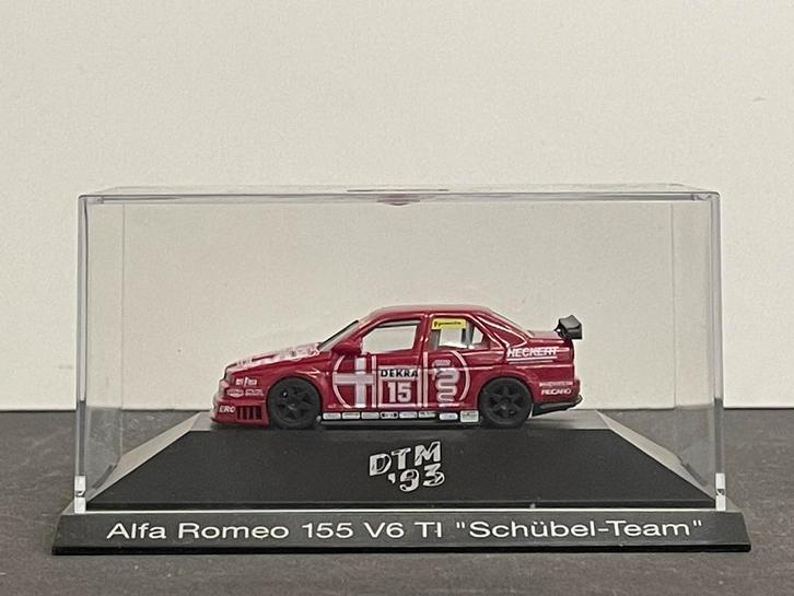Herpa Alfa Romeo 155 V6 TI PC-box 1:87, Hobby & Loisirs créatifs, Voitures miniatures | 1:87, Comme neuf, Voiture, Herpa, Enlèvement ou Envoi