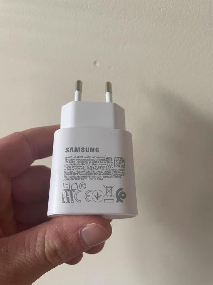Samsung USB-C Super Fast Charging snellader, Telecommunicatie, Mobiele telefoons | Telefoon-opladers, Nieuw, Samsung, Ophalen of Verzenden