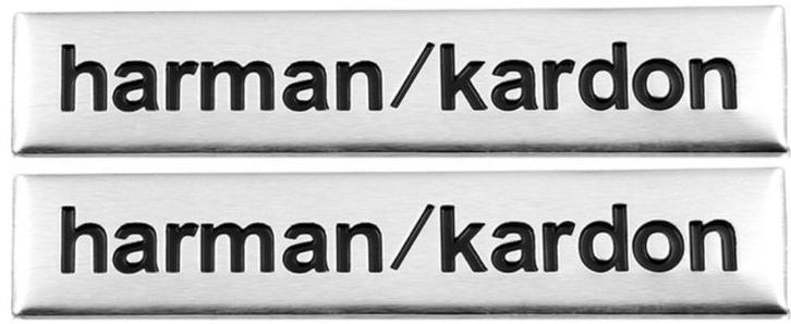 Harman / Kardon Aluminium plaatje set #1, Verzamelen, Stickers, Nieuw, Overige typen, Verzenden