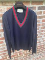 Gucci web pull xl slim fit nieuwstaat, Ophalen, Maat 52/54 (L), Blauw, Zo goed als nieuw