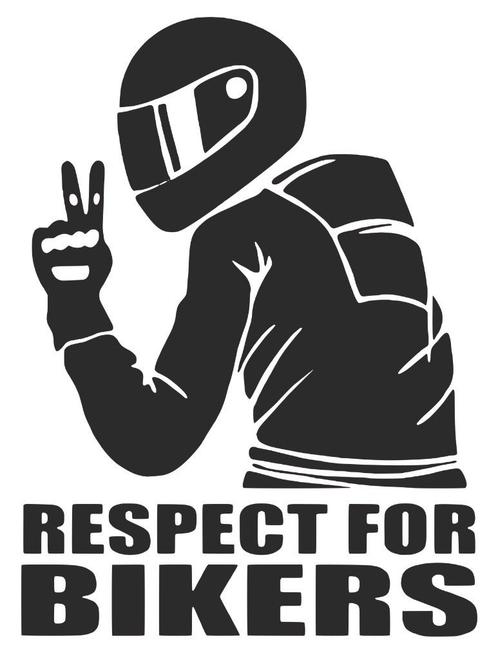 Respect For Bikers Sticker, Auto diversen, Tuning en Styling, Ophalen of Verzenden