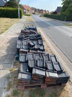 Koramic zwarte dakpannen, Doe-het-zelf en Bouw, Dakpannen en Dakbedekking, Ophalen, Gebruikt, Steen of Klei, Zwart