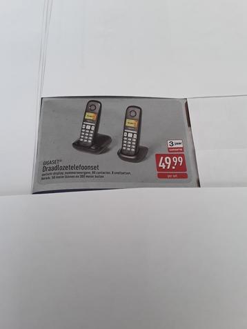 Draadloze telefoonset, GIGASET. Verlicht display. beschikbaar voor biedingen