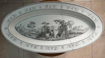 Creil-Montereau faience fish plate beschikbaar voor biedingen