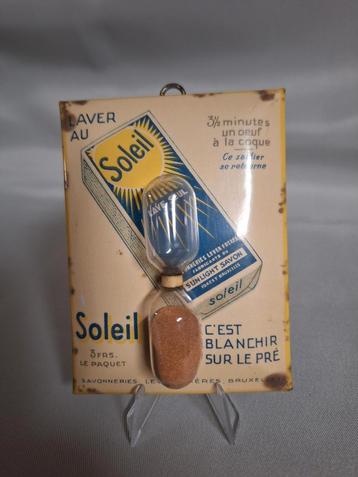 Reclame zandloper Eierkoker Soleil Sunlight Savon Lever Fr. beschikbaar voor biedingen