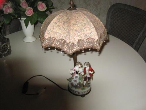 Zeldzaam ! Antiek Saksisch Porselein Lampje met breukschade, Antiek en Kunst, Antiek | Porselein, Ophalen of Verzenden
