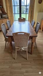 Tafel grenen met 6 stoelen, Huis en Inrichting, Ophalen
