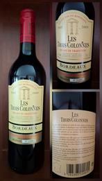 Les Trois Colonnes Bordeaux 2005 AOC, Verzamelen, Ophalen of Verzenden, Zo goed als nieuw, Rode wijn, Vol