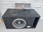 12 inch 1500 watt rms sub + versterker, Auto diversen, Autospeakers, Ophalen, Zo goed als nieuw