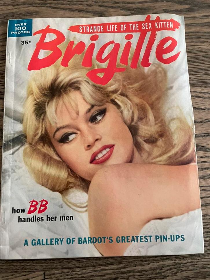 Zeldzaam: Brigitte Bardot (1958) - Vol. 1 Nr. 1, Verzamelen, Tijdschriften, Kranten en Knipsels, Tijdschrift, 1940 tot 1960, Ophalen of Verzenden