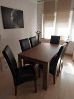 Eettafel 160/90 + 6 stoelen, Huis en Inrichting, Tafels | Eettafels, Ophalen