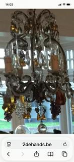 Kristallen luchter vintage, Antiquités & Art, Antiquités | Éclairage, Enlèvement ou Envoi