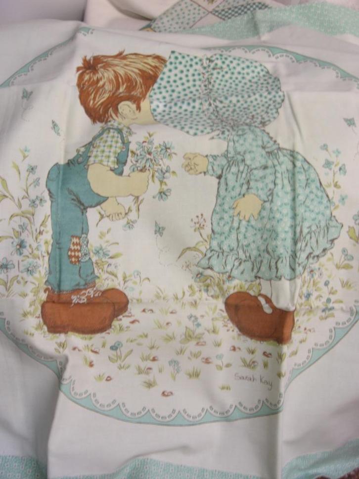 Vintage Valentijns Australische bedset uit de jaren 80, Huis en Inrichting, Slaapkamer | Beddengoed, Zo goed als nieuw, Dekbedovertrek