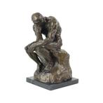 Bronzen Beeld De Denker Marmer Basis Naar Auguste Rodin 30cm, Antiek en Kunst, Ophalen of Verzenden