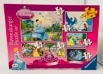 Disney prinsessen puzzels 6 stuks, Ophalen of Verzenden, Meer dan 50 stukjes, Zo goed als nieuw, 4 tot 6 jaar