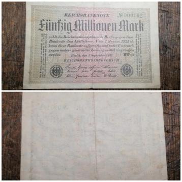 Duits ticket Reichmark WO1  beschikbaar voor biedingen