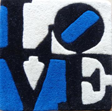 ROBERT INDIANE / ESTONIAN LOVE / GETUFT TAPIJT / 39x39cm beschikbaar voor biedingen