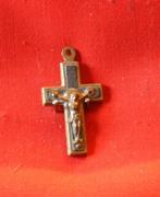 pendentif croix de cou chretienne (3), Ophalen of Verzenden, Gebruikt, Overige materialen