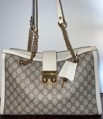 Authentieke Gucci Padlock GG Supreme Schoudertas, Ophalen of Verzenden, Zo goed als nieuw, Wit, Handtas