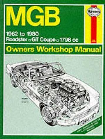 Werkplaats handboek HAYNES MGB EN MGB GT 1962-1980 beschikbaar voor biedingen