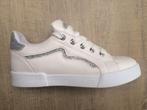 NIEUW! MYOS Witte lederen sneakers met glitterafwerking M38, Wit, Nieuw, Ophalen of Verzenden, Sneakers