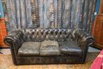 Chesterfield 3-zitsbank, Ophalen, Gebruikt, 150 tot 200 cm, Chesterfield
