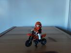 PLaymobil jongen en motor - compleet, Kinderen en Baby's, Speelgoed | Playmobil, Ophalen of Verzenden, Zo goed als nieuw, Complete set