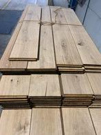 Oud parket, massief Frans eik, 20, 17 en 15cm breed 26,5 m2, Enlèvement, Comme neuf, Bois, Parquet