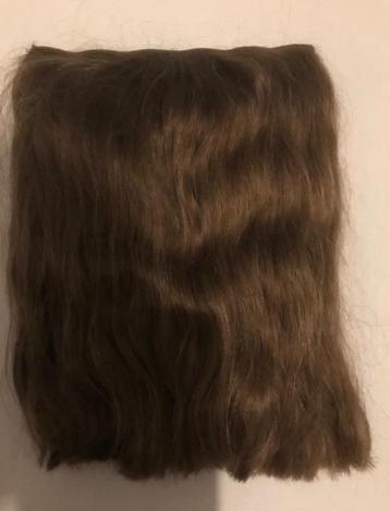 1Hele Dikke Band Clipins ECHT Human Hair 40cm Lichtbruin beschikbaar voor biedingen
