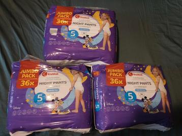 3 Jumbo pakken nacht luierbroekjes Kruidvat maat 5 beschikbaar voor biedingen