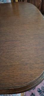 Tafel en 4 stoelen  te koop, Huis en Inrichting, Tafels | Eettafels, Ophalen, Klassiek, Eikenhout, 50 tot 100 cm