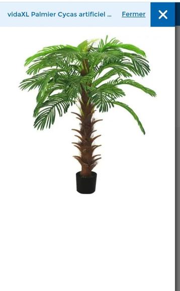 vidaXL Cycas-kunstpalm met pot 140 cm groen beschikbaar voor biedingen