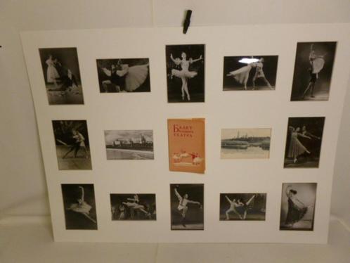 Collage van 12 foto's Russisch balletgezelschap.Moskou 1959., Collections, Rétro, Autres types, Enlèvement