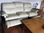 Lederen salon met relax, Ophalen, Gebruikt, Leer