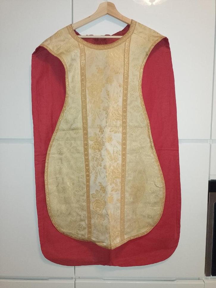 Kazuifel, stola en toebehoren - antiek, Antiek en Kunst, Antiek | Religieuze voorwerpen, Ophalen of Verzenden