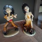 Twee beelden Buonamici / Deposé / gitarist en danseres, Ophalen of Verzenden, Gebruikt