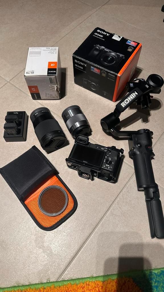 Pack Complet Sony a6400 + Lentiles+ DJI RS3 Mini + Accessoir, Audio, Tv en Foto, Actiecamera's, Zo goed als nieuw, Sony, Ophalen of Verzenden