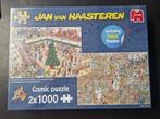 Jan Van Haasteren 2*1000 stukjes puzzel, Nieuw, 500 t/m 1500 stukjes, Legpuzzel, Ophalen