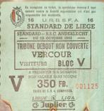 Ticket Standard de Liège, Verzamelen, Sportartikelen en Voetbal