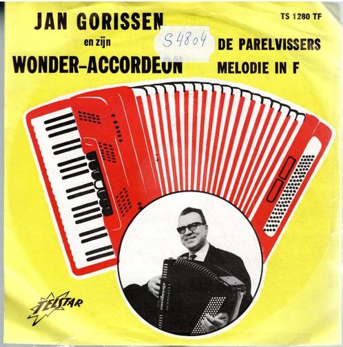 Vinyl, 7"   /   Jan Gorissen En Z'n Wonder-Accordeon* – De, CD & DVD, Vinyles | Autres Vinyles, Autres formats, Enlèvement ou Envoi