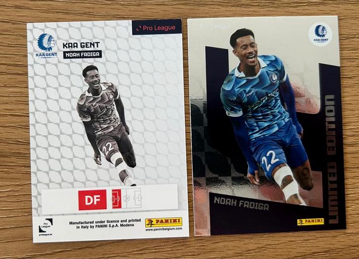Panini pro league 24/25 Lim edition kaart nr 15 Noah Fadiga, Hobby en Vrije tijd, Stickers en Plaatjes, Nieuw, Plaatje, Ophalen of Verzenden