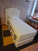 1persoons kinderboxspring, Crème, Eenpersoons, Zo goed als nieuw, Ophalen