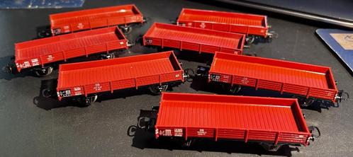 3234. 18 H0 platte auto's van Märklin., Hobby en Vrije tijd, Modeltreinen | H0, Gebruikt, Wagon, Märklin, Ophalen of Verzenden