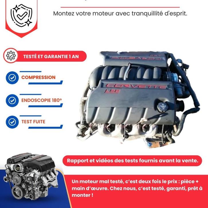 Chevrolet corvette c6 ls2 6.0 v8 complete motor, Auto-onderdelen, Motor en Toebehoren, Chevrolet, Nieuw, Ophalen of Verzenden