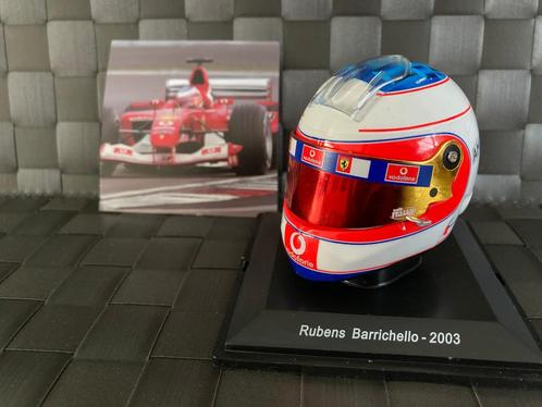 Rubens Barrichello 2003 1:5 helm Ferrari F1 Spark, Collections, Marques automobiles, Motos & Formules 1, Neuf, ForTwo, Enlèvement ou Envoi