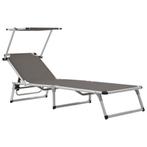 tuinligzetel, Tuin en Terras, Tuinstoelen, Ophalen, Gebruikt, Aluminium, Inklapbaar