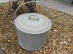 zinc kuip of ton met deksel, Ophalen