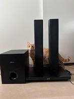 Philips HTB3550G - 3D blu-ray speler met 2 speakers + sub, Philips, Système 3.1, Utilisé, Enlèvement ou Envoi